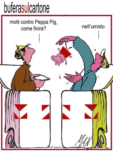 Cartoon: Peppa Pig (medium) by Enzo Maneglia Man tagged cassonettari,man,maneglia,fighillearte