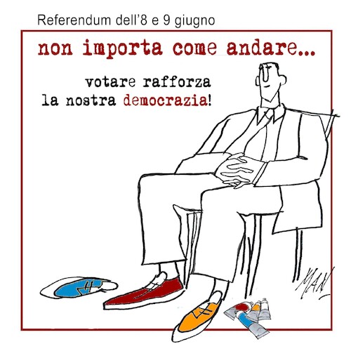 Cartoon: Referendum2025 (medium) by Enzo Maneglia Man tagged vinette,umorismo,grafico,illustrazioni,grafica,fighillearte,piccolomuseo,fighille,ita