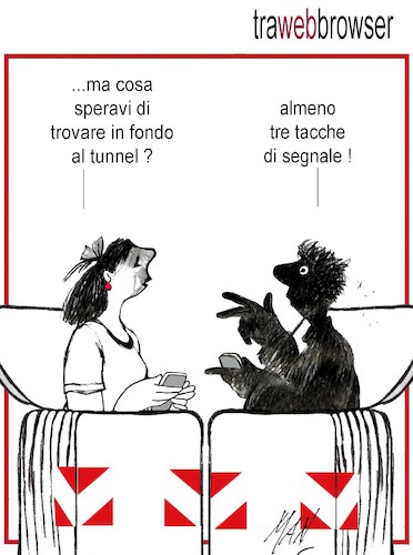 Cartoon: Tra web browser (medium) by Enzo Maneglia Man tagged vignette,umorismo,grafico,spilli,fighillearte,maneglia,man