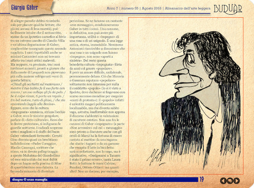 Cartoon: Buduar 55 (medium) by Enzo Maneglia Man tagged giorgio,gaber,caricatura,vignette,umorismo,grafico,buduar,periodico,on,line,maneglia,man