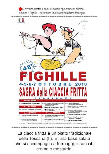 Cartoon: la ciaccia fritta 2018 (medium) by Enzo Maneglia Man tagged sagre,feste,tradizionali,ciaccia,fritta,fighille,maneglia,enzo