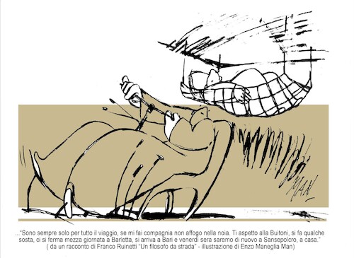 Cartoon: Un filosofo da strada (medium) by Enzo Maneglia Man tagged racconti,storie,diari,by,franco,ruinetti,fighillearte,piccolomuseo,fighille,ita