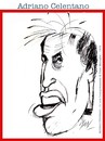 Cartoon: Adriano Celentano (small) by Enzo Maneglia Man tagged musica