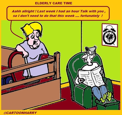 Cartoon: Care Time (medium) by cartoonharry tagged caretime