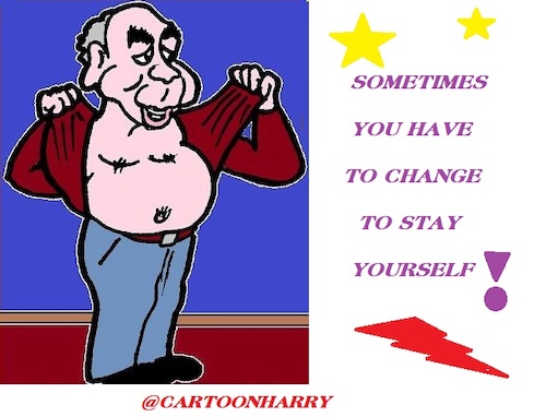 Cartoon: Change (medium) by cartoonharry tagged change,cartoonharry