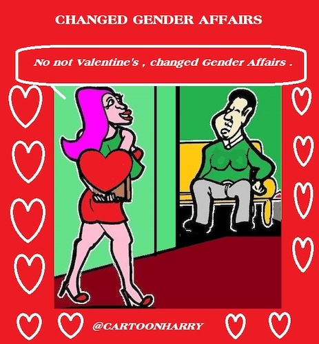 Cartoon: Changed Gender Affairs (medium) by cartoonharry tagged gender,cartoonharry,valentine