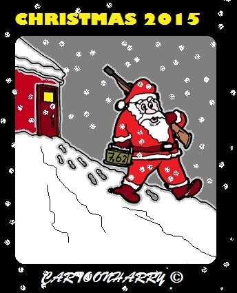 Cartoon: Christmas (medium) by cartoonharry tagged santa,2015,christmas,nowadays