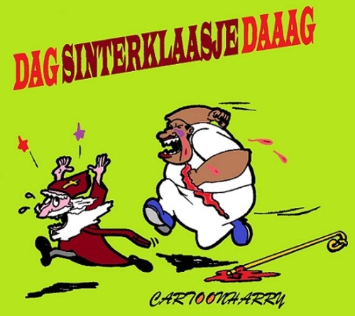 Cartoon: Dag Sinterklaasje (medium) by cartoonharry tagged holland,sinterklaas,daag,cartoon,geweld,cartoonist,cartoonharry,dutch,toonpool
