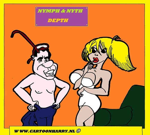 Cartoon: Depth (medium) by cartoonharry tagged girls,nude,erotic,man,cartoonist,cartoonharry,dutch,boobs,curves,toonpool,depth