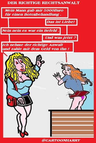 Cartoon: Der Richtige Anwalt (medium) by cartoonharry tagged anwalt,cartoonharry