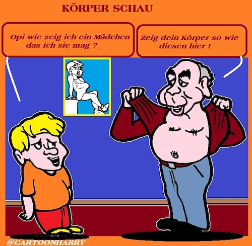 Cartoon: Die Körper Schau (medium) by cartoonharry tagged körper,cartoonharry
