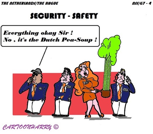 Cartoon: Dutch Pea-Soup (medium) by cartoonharry tagged holland,thehague,nss,g7,food,security,safety,peasoup