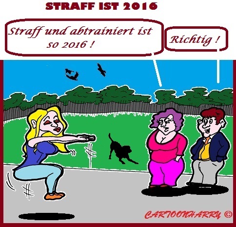 Cartoon: Echt 2016 (medium) by cartoonharry tagged sport,2016,fitness