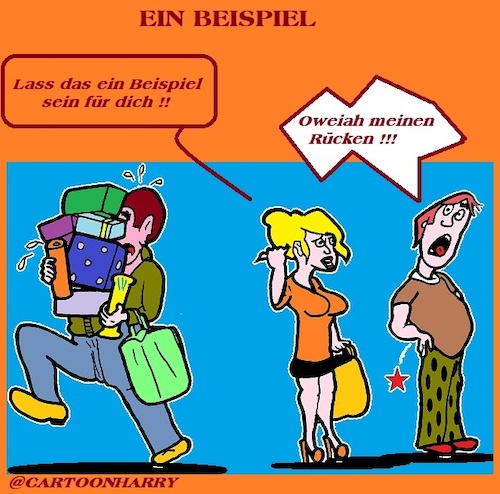 Cartoon: Ein Beispiel (medium) by cartoonharry tagged beispiel,cartoonharry