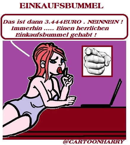 Cartoon: Einkaufen (medium) by cartoonharry tagged einkaufen,cartoonharry