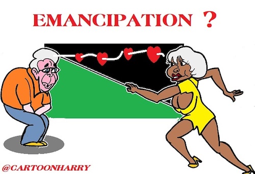 Cartoon: Emancipation (medium) by cartoonharry tagged emancipation,nowadays