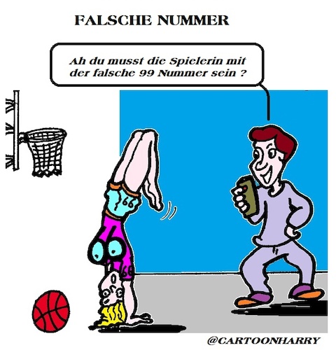 Cartoon: Falsche Nummer (medium) by cartoonharry tagged falsche,nummer