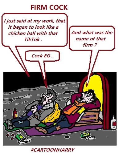 Cartoon: Firm Cock (medium) by cartoonharry tagged tiktok,cock,cartoonharry