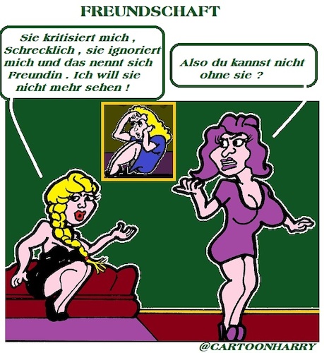 Cartoon: Freundschaft (medium) by cartoonharry tagged freundschaft