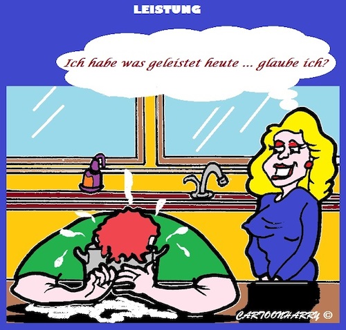 Cartoon: Grossartig (medium) by cartoonharry tagged koch,arbeit,grossartig