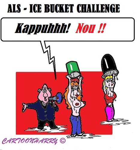Cartoon: Ice Bucket Challenge (medium) by cartoonharry tagged enough,challenge,bucket,ice,als