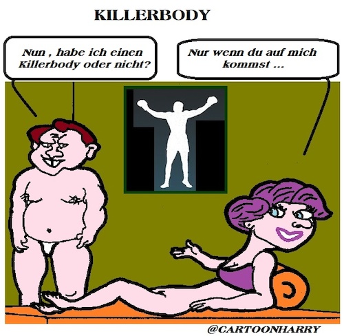 Cartoon: Killer Body (medium) by cartoonharry tagged killer,body