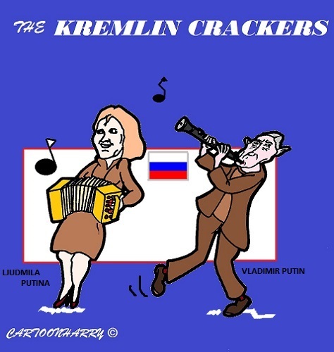 Cartoon: Kremlin (medium) by cartoonharry tagged putin,putina,accordeon,clarinet,vips,famous,politicians,cartoons,cartoonists,cartoonharry,dutch,toonpool
