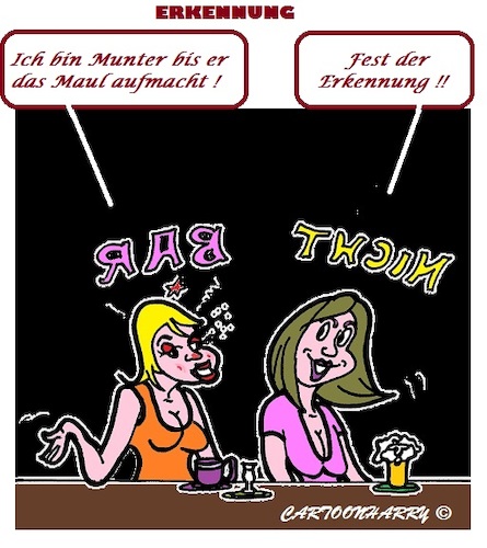 Cartoon: Lass uns Feiern (medium) by cartoonharry tagged bar,party