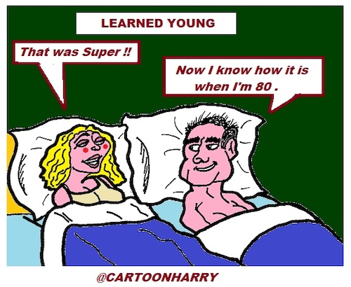 Cartoon: Learned Young (medium) by cartoonharry tagged learning,cartoonharry