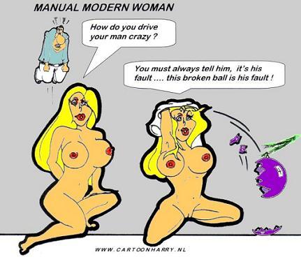 Cartoon: Modern Women Manual3 (medium) by cartoonharry tagged him,his,fault,catoonharry,manual,modern,women,sexy,girls