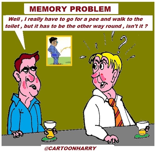 Cartoon: Memory Problem (medium) by cartoonharry tagged memory,problem
