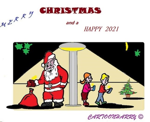 Cartoon: Merry Christmas (medium) by cartoonharry tagged xmas,newyear,cartoonharry