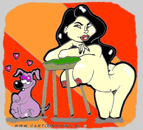 Cartoon: Minnie (medium) by cartoonharry tagged minnie,hang,love,girls,dogs,cartoonharry