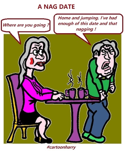 Cartoon: Nag Date (medium) by cartoonharry tagged nagdate,cartoonharry