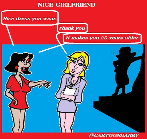 Cartoon: Nice (medium) by cartoonharry tagged girlfriend,cartoonharry
