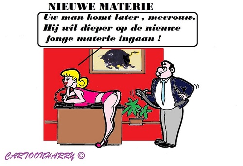 Cartoon: Oude Materie (medium) by cartoonharry tagged baas,directeur,materie