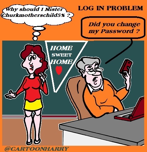 Cartoon: Password (medium) by cartoonharry tagged internet,password,www,problem