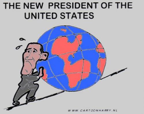Cartoon: President USA (medium) by cartoonharry tagged obama