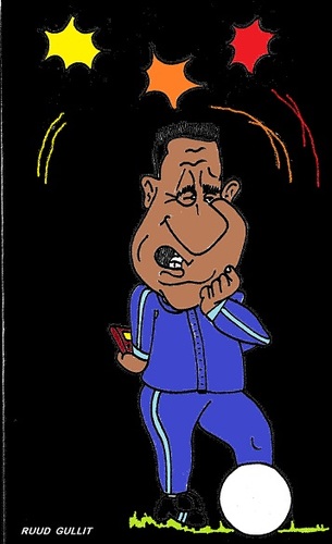 Cartoon: Ruud Gullit (medium) by cartoonharry tagged ruud,gullit,son,italian,drugs,cartoon,caricature,soccer,trainer,coach,cartoonist,cartoonharry,dutch
