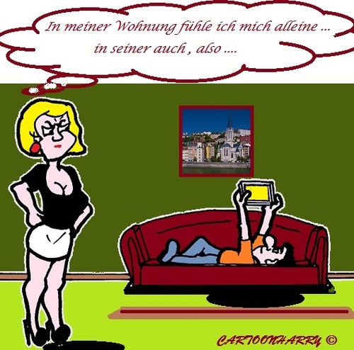 Cartoon: Schnell (medium) by cartoonharry tagged iphone,schnell,weg,heraus,madchen