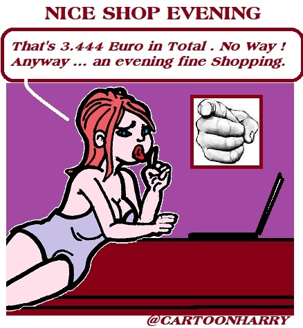 Cartoon: Shopping (medium) by cartoonharry tagged shopping,cartoonharry