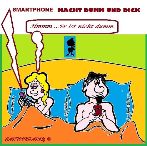 Cartoon: Smartphone (medium) by cartoonharry tagged smartphone,dick