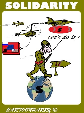 Cartoon: Solidarity (medium) by cartoonharry tagged usa,europe,russia,is,solidarity