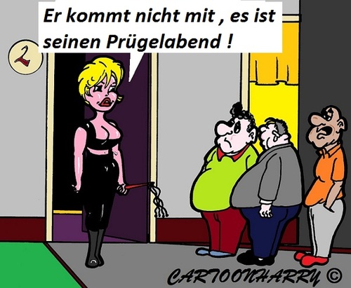 Cartoon: Strafe (medium) by cartoonharry tagged strafe,spielerei,kumpels,freund,zuhause,cartoon,cartoonist,cartoonharry,dutch,toonpool