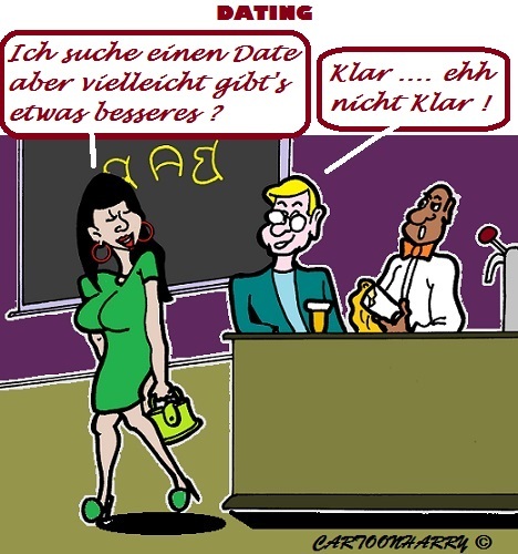 Cartoon: Suchend (medium) by cartoonharry tagged männer,mädchen,date,suchen