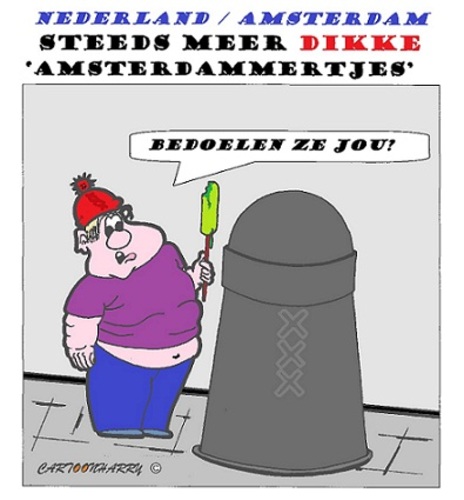 Cartoon: Te Dikke Amsterdammertjes (medium) by cartoonharry tagged amsterdam,nederland,holland,dik,cartoon,cartoonist,cartoonharry,toonpool