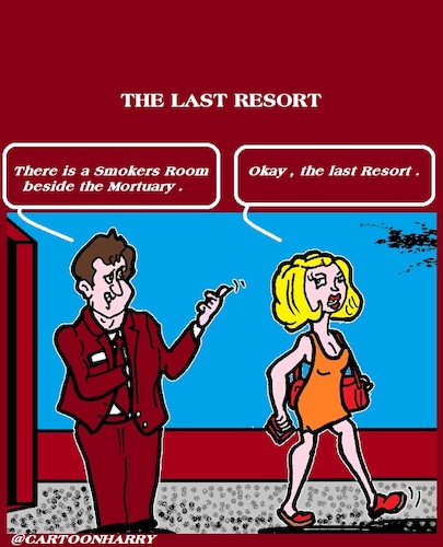 Cartoon: The last Resort (medium) by cartoonharry tagged resort,cartoonharry