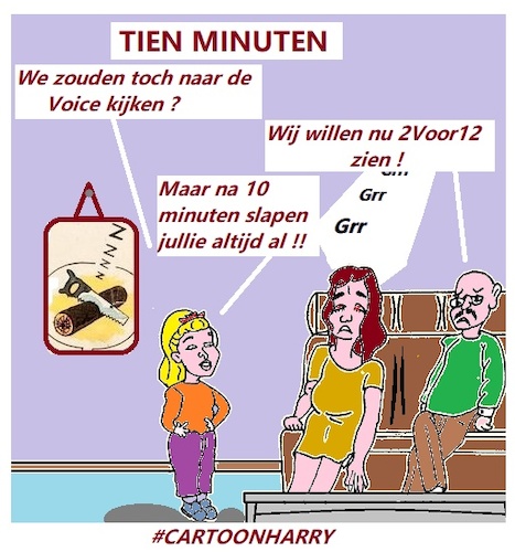 Cartoon: Tien Minuten (medium) by cartoonharry tagged minuten,cartoonharry