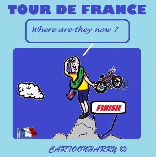 Cartoon: Tour de France (medium) by cartoonharry tagged france,biker,tour,2015,froome