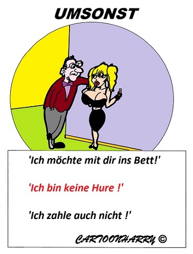 Cartoon: Umsonst (medium) by cartoonharry tagged bett,zahlen,nicht,cartoon,cartoonist,cartoonharry,dutch,toonpool